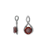 AP-8104-GA Sterling Silver Pendant With Garnet Q.